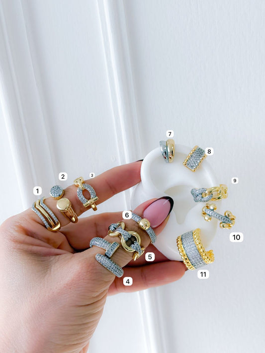 Anillos, Arete y Earcuff Hudson