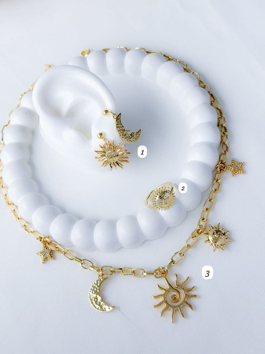 Collar, Arete y Anillo Adalheid