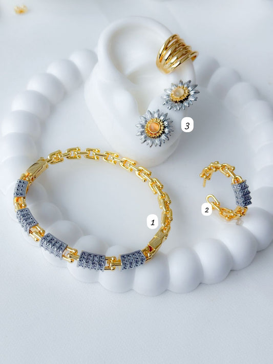 Brazalete, Arete y Anillo Vilma