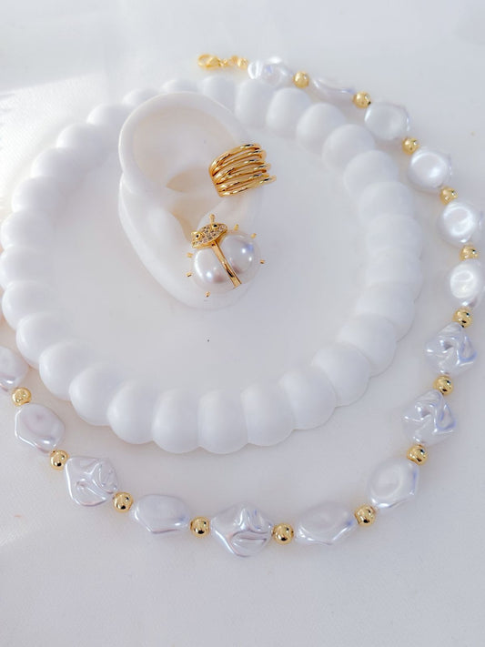 Collar y Arete Lourdes