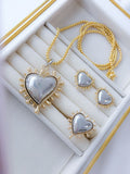 Anillo, Arete y Cadena Olivia